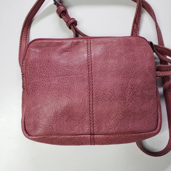 Rock Paper Scissors R.P.S. Bags Mauve Pink Leather Mini Crossbody Purse - Picture 3 of 9